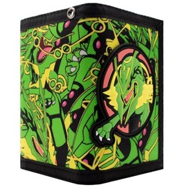 Animation Dragon Flying Type Legendary Sky Guardian Wallet Tri-Fold Coin Pocket & Card Holder, Green