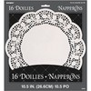 Elegant White Lace Round Doilies (26cm) 16 Count - Disposable