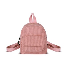 WisePoint Women's Fashion Backpacks, Cord Mini Backpack Purse Small Backpacks for Women and Girls, Stylish Women Backpack for Dating, Work, pink, Minimalistic