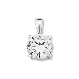 Amor Women's Pendant 925 Silver Rhodium-Plated White Zirconia - 390323