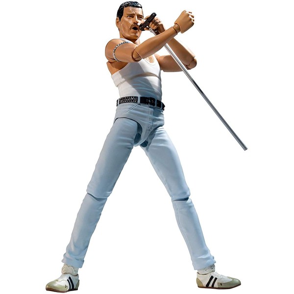 S.H. Figuarts Freddy Mercury Live Aid Version, Approx. 5.9 inches