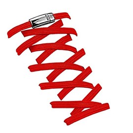 mciskin Aiboxin Upgraded Version No Tie Elastic Shoelaces, With Magnetic Shoe Laces Lock - One Size Fits All Kids & Adult(red)