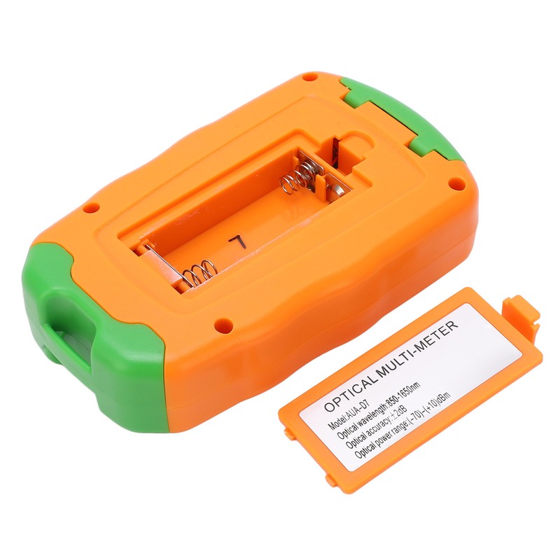Orange Mini Fiber Optic Power Meter Fast Accurate Sensitive Robust