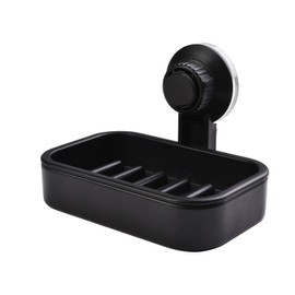 Suction Cup Soap Holder for Shower Wall, Bathroom, Tub and Kitchen Sink Powerful Vacuum Suction Plastic Soap Holder Drill-Free,Removable