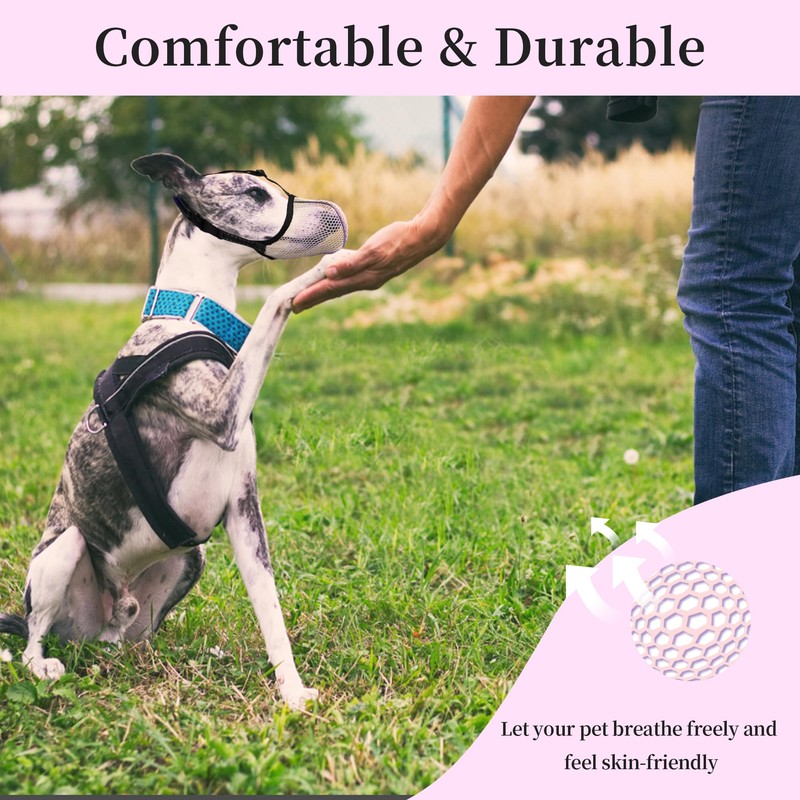 JOYPAWS Dog Muzzle, Breathable Soft Muzzle for Medium to Large