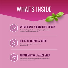 Approved Science Varicosil Capsules and Cream - 90 Capsules - 4 fl oz - Soothe Varicose Veins, Improve Circulation and Blood Flow, Tighten Stretched Veins, Lighten Appearance - All Natural, Vegan