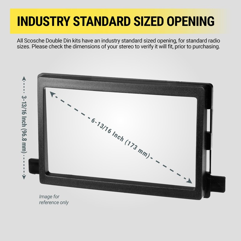 Scosche NN1665B Double DIN or Single DIN with Pocket Radio