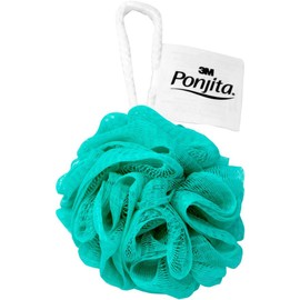 3M Ponjita, Esponja de Baño Borla Colores Surtidos, Ideal para mantener la piel libre de células muertas, 1 unidad