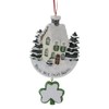 Kurt Adler "bless This Irish House" With Dangle Shamrock Ornament
