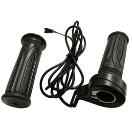 Full Twist Throttle for Ebike, 20X Electric Bike Full Right Hand Grip Throttle with 3 PIN SM/Waterproof Plug