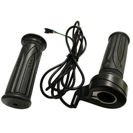Full Twist Throttle for Ebike, 20X Electric Bike Full Right Hand Grip Throttle with 3 PIN SM/Waterproof Plug