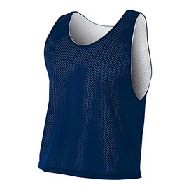 A4 Sportswear Navy Blue/White Youth Medium Reversible Jersey Pinnies