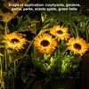 Solar Sunflower Lights Automatic Energy Saving IP65 Waterproof LED Charging