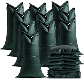 10 x Sandbags Each 40 x 60 cm with Lacing Strap for Water Protection in Flood Unfilled - Flood Protection - Sack & Fabric Bag (10)