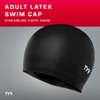 TYR Latex Adult Swim Cap for Women and Men -