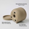 GioXtra Funny Toilet Tray Flower Pot - 1Pcs Creative Mocha