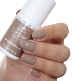 alessandro Striplac Peel or Soak Cashmere Touch LED Nail Polish, Vegan, in Grey/Beige Nude Tone, For Perfect Nails in 15 Minutes, 8 ml