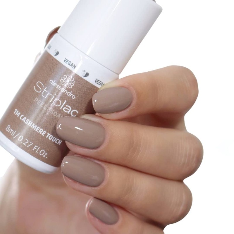 alessandro Striplac Peel or Soak Cashmere Touch LED Nail Polish,