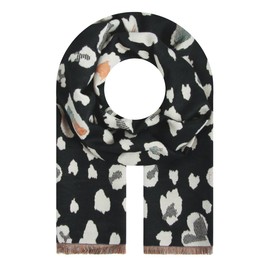 Majea Women's Winter Scarf Knitted Scarf Women's Scarf (880043), Black (black 4)