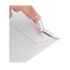 50 Pack 9x11.5 White Rigid Stay Flats Self-Seal Cardboard Envelope