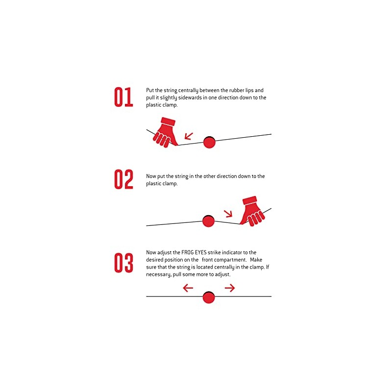 Frog Eyes Strike Indicators 15mm 4-Pack Red