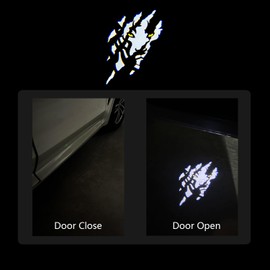 MXGAIC 2Pcs Car Door Lights Compatible with Challenger 2015-Present. Personality Pattern LED Projector Courtesy Welcome Lights for SRT SXT GT RT (Picture 1)