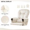 Lucky Monet 5Pcs Glider Rocker Replacement Cushions - Velvet Glider