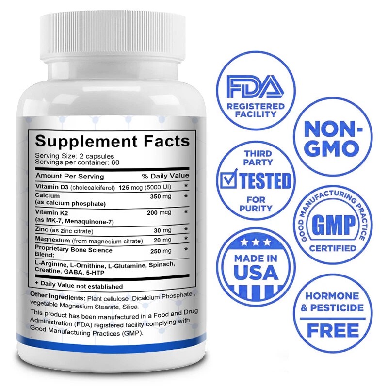 Balincer Height Growth 120 Capsules - Supports bone growth and