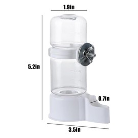 WQY Groceryshop Automatic Pet Bird Water Feeder, Water Dispenser for Cage, Bird Cage Suspended Automatic Pet Water Feeder, Parrot Feeders for Parakeet Budgie Cockatiel Lovebirds Canary Finch