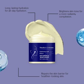 Crema hidratante con retinol, crema facial antiedad, hidratante facial con colágeno, crema reafirmante y reafirmante, reducción de líneas de expresión, hidratación profunda para todo tipo piel (PCS1)
