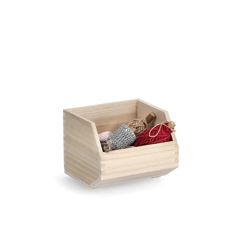 Zeller 15178 Wooden Stacking Box Approx. 20.5 x 18.5 x