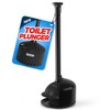 FORASTO Toilet Plunger with Holder,Plungers for Bathroom with Holder,Heavy Duty