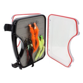 Wild Water Fly Fishing Freshwater/Saltwater Large Foam Popper Assortment,12 Flies with Wild Water's Small Fly Suitcase