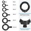 PATIKIL 6pcs M3x9mm Lifting Shoulder Eye Bolts 304 Stainless Steel