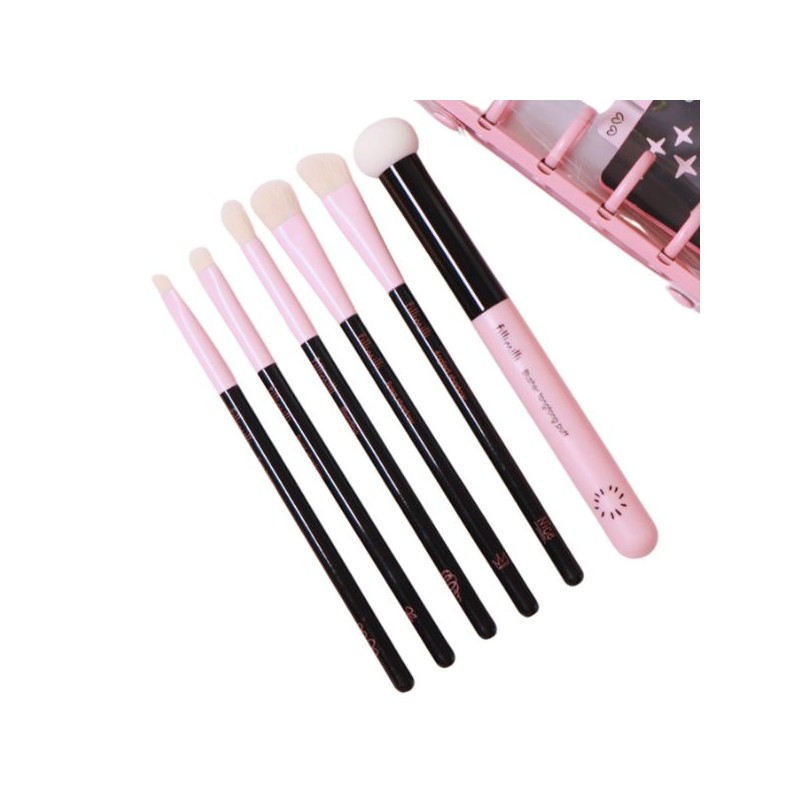 FILLIMILLI Eye Makeup Brush Set 6items [Black Pink Edition Limited