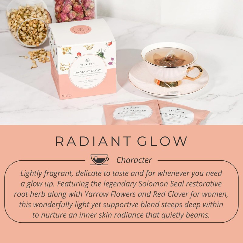 Tily Tea Radiant Glow Herbal Tea - Natural Tea to