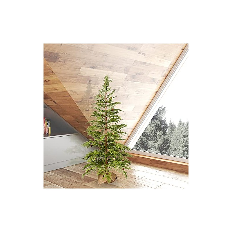 Vickerman 48" Cedar Pine Artificial Christmas Tree - Unlit -