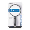 Carson SureGrip 2x Acrylic Soft Grip Magnifier with 11.5x Spot