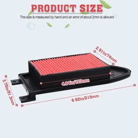 Cyleto Air Filter for Kymco 125 150 Agility City 2008-2018 200 Agility i.e. 2010-2016 People 125 150 1999-2015 125 Super 8 2008-2014 1723C-KHB4-900 1723C-LEJ3-E10