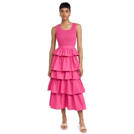 Rhode Women's Nia Dress, Hot Pink, L