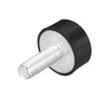 sourcing map M6 Rubber Vibration Shock Absorption Threaded Stud Bolts
