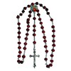 Amelia Mae Red Rose Scented Wood Rosary Beads Christian Catholic