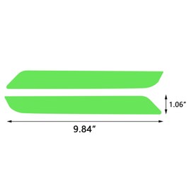 Xotic Tech Self Adhesive Front Fog Light DRL Tint Vinyl Film, Precut Fog Lamp Light Transmission Stickers Overlay Decal Exterior Decoration Compatible with Honda Accord 10th 2018 2019 2020 (Green)