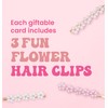 Pop Fizz Designs Flower Girl Hair Clips | Pink Flower