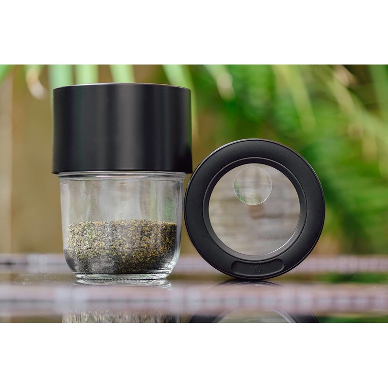 MasonBrite Stash Jar 8 Oz - Airtight Seal - Glass