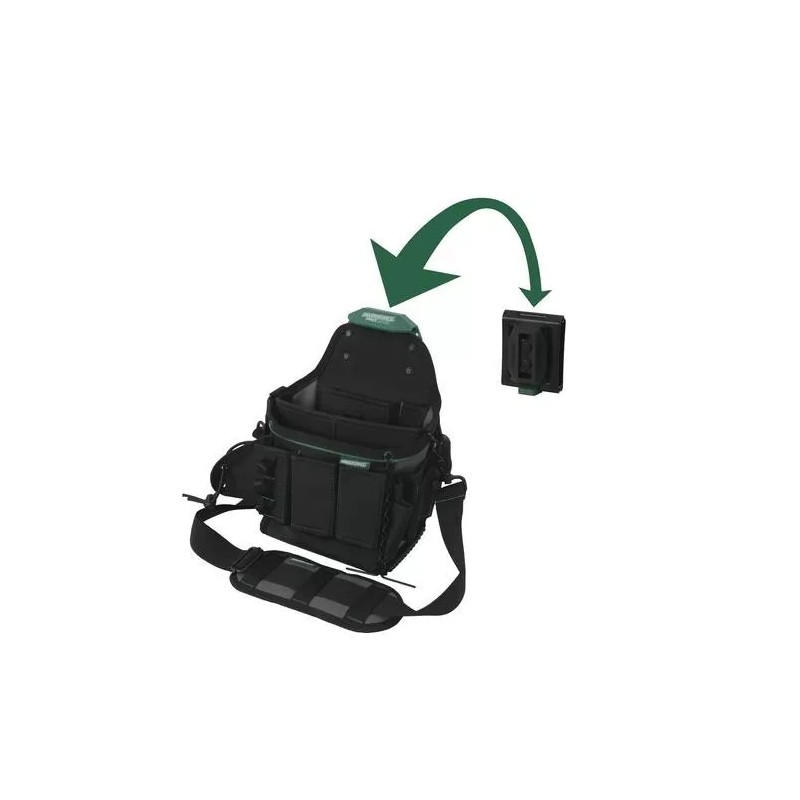 Masterforce 11" 25 Pocket Master Electrician Pouch w/ Clip Hub