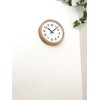 KATOMOKU Muku Clock 16 Oak Wall Clock, Continuous Second Hand,