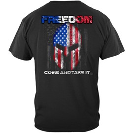 American Flag Shirt Pro Gun Tee - Flag Shirt Shirt -Black XX-Large