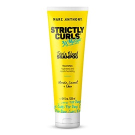 Marc Anthony Champú para cabello rizado, estrictamente rizos, 3 veces más humedad para definir rizos y mejorar los rizos, manteca de karité, aceite de