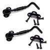 Yosawo Pack of 2 Black Storm Hooks, Stainless Steel Cabin